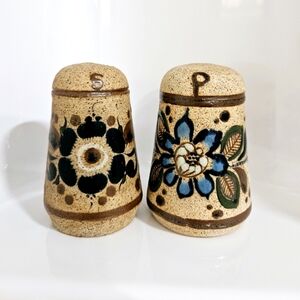 Vintage Hand Painted Tonala Salt and Pepper Shakers